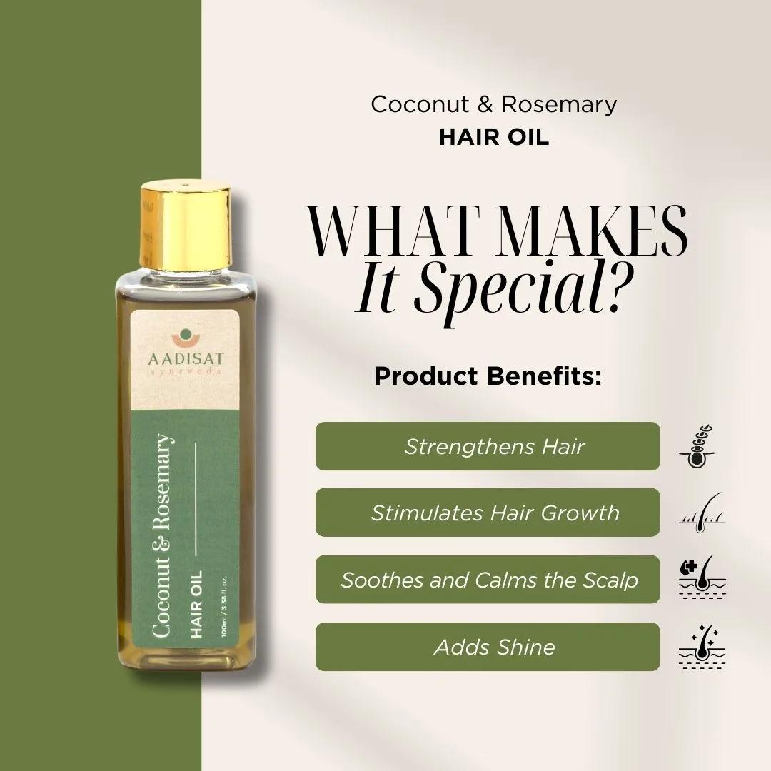 Hair Oil - Coconut & Rosemary - Image 2