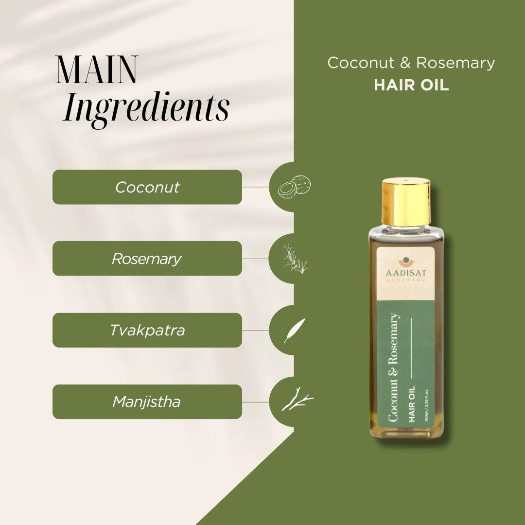 Hair Oil - Coconut & Rosemary - Image 3