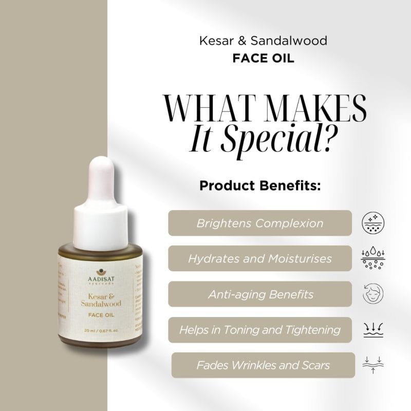 Face Oil - Kesar & Sandalwood - Image 2