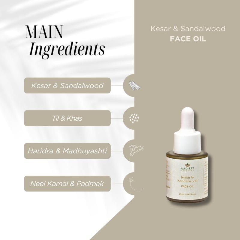 Face Oil - Kesar & Sandalwood - Image 3